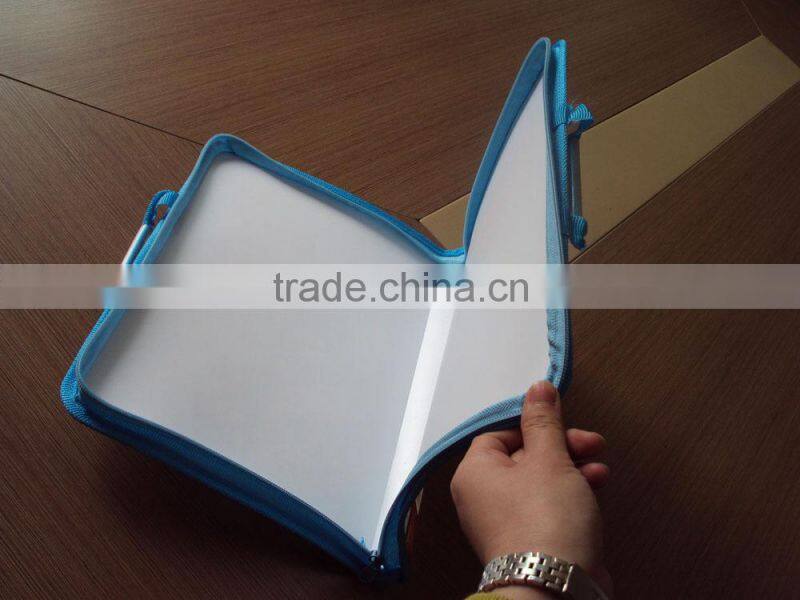 zipper bag,school design A4 zipper plastic bag