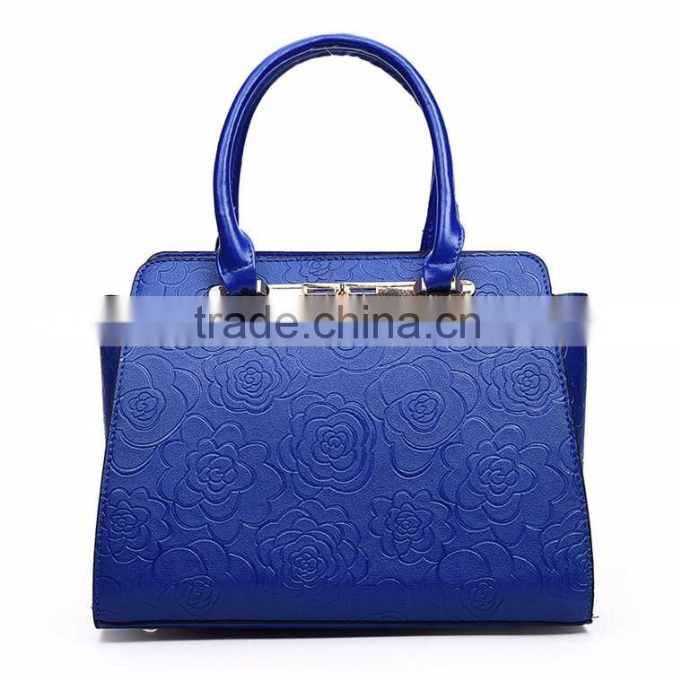 Tmall Hot Selling Fashion 6 in 1 High Quality Rose Leather Bags waterproof Set handbags for lady