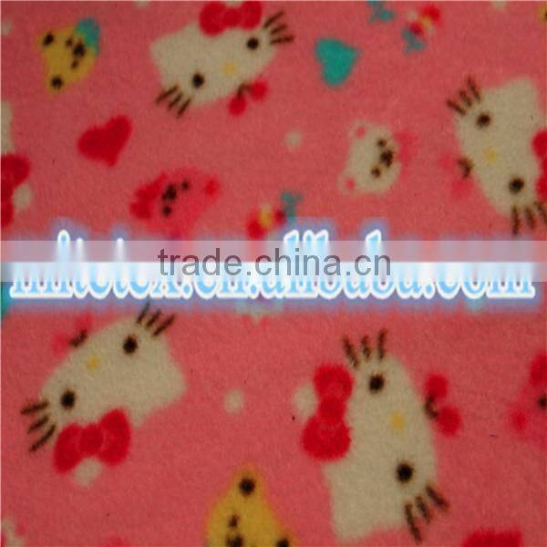 adorable kity cat printed polar fleece