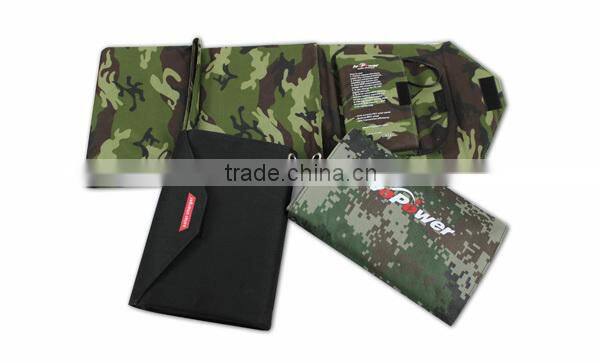 Multiple flexible foldable solar mobile phone storage travel charger