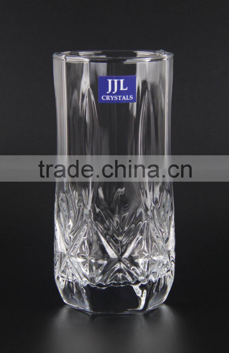 JJL CRYSTAL BLOWED TUMBLER JJL-2701-3 WATER JUICE MILK TEA DRINKING GLASS HIGH QUALITY