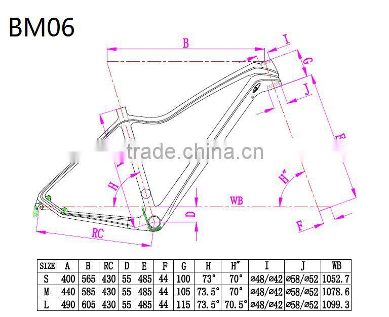 Taiwan factory Crazy Selling fashion mountain bike box