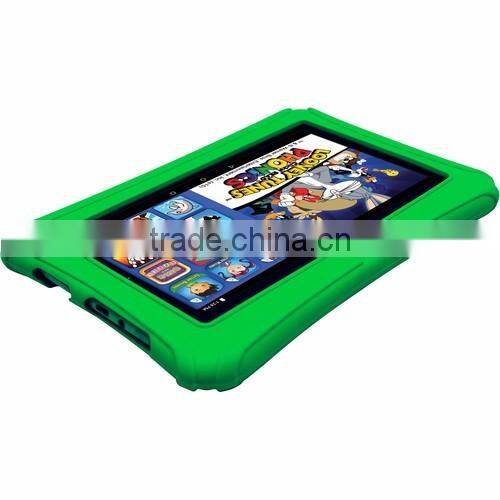 Custom kid shock proof silicon kids 7 inch tablet case, silicone case for 7" Click N kids tablet