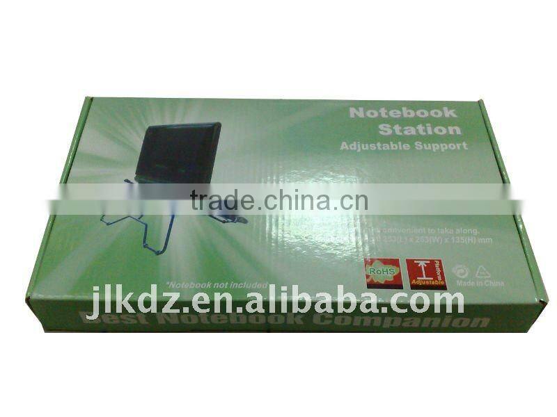 Adjustable metal portable no fan laptop notebook cooler