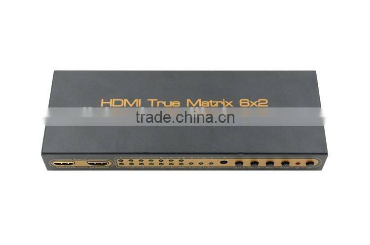 LINK-MI LM-HD602 6x2 HDMI Matrix Switch Support ARC, PIP Function