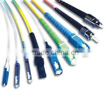 Standard E2000 SC LC ST FC connector fiber patch cords with pvc jacket