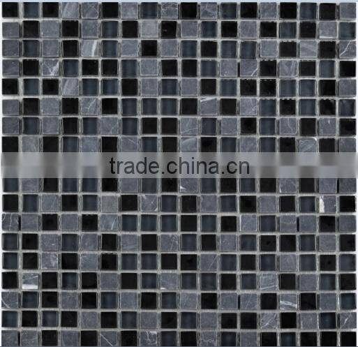 stone mix crystal glass mosaic tile of bathroom(PMSGA141)