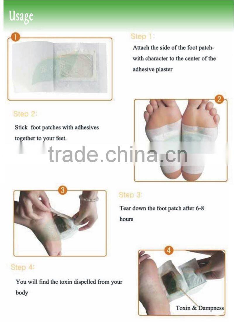 2015 chian supply OEM/ODM Good service good use and good quality detox foot plaster/patch