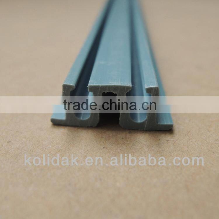 W shape Hard TPV/TPU plastic profile extrusion