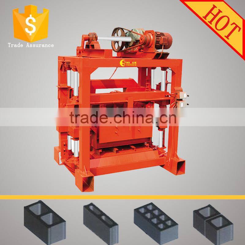 QTJ4-40 concrete blocks molding plant/concrete brick manufacturing unit/price cheap small stationary brick machine