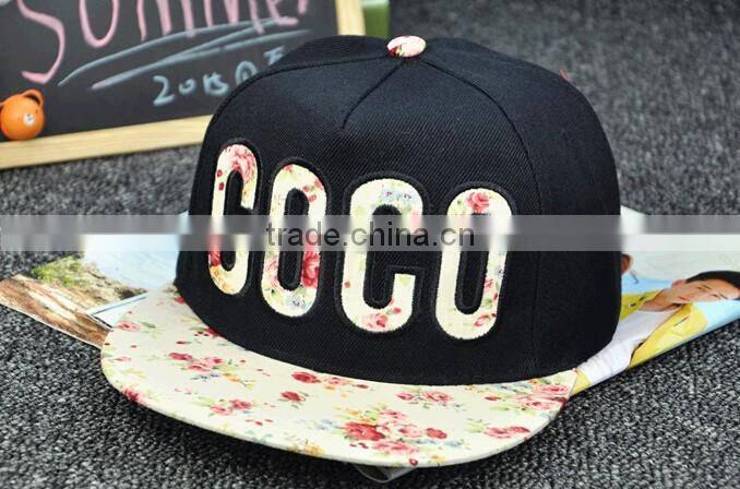 Fashion 3D embroidered snapback caps