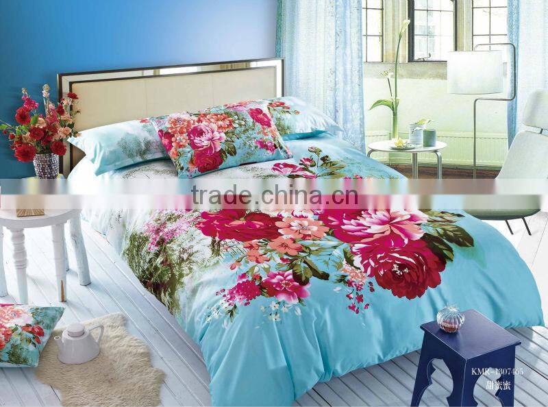 russia design 100% Cotton Bedding Set With Reactive Printed