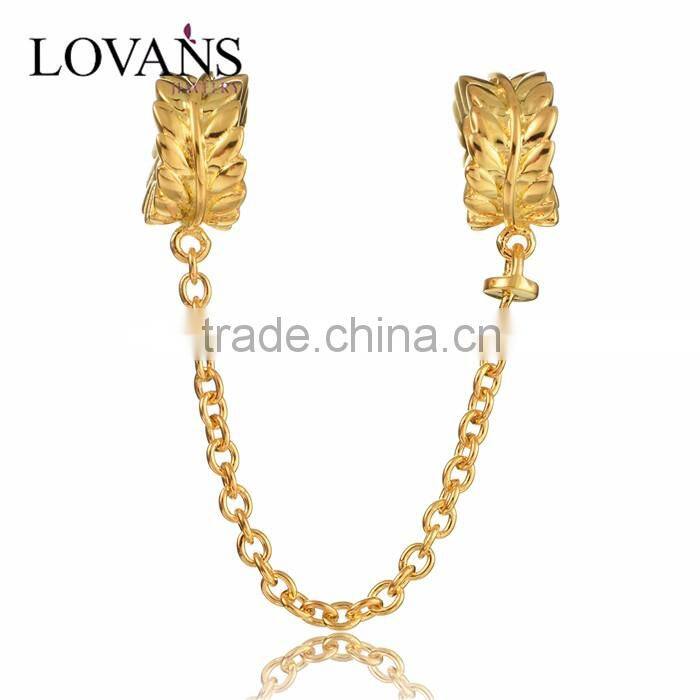 2016 New Design S925 Silve Safety Chain Metal Charms