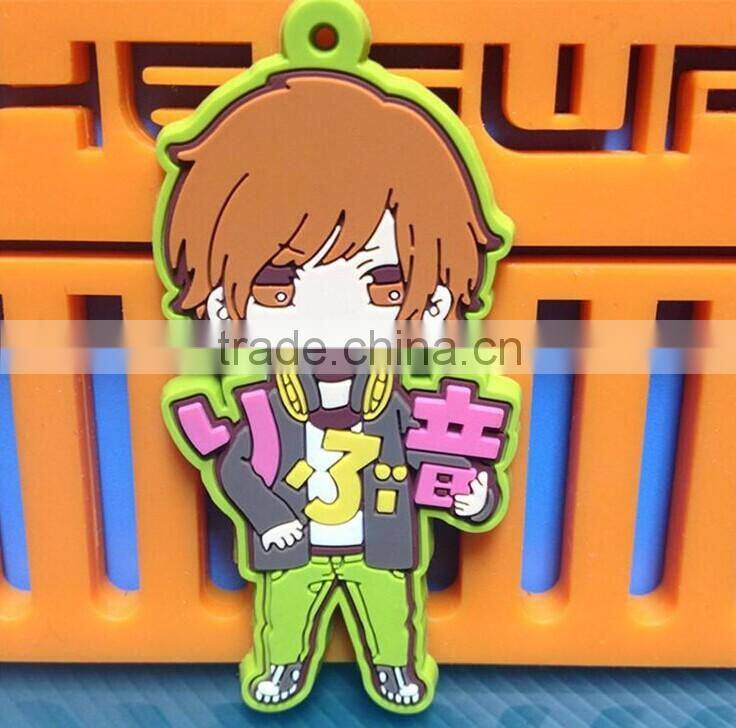 wholesale keychain/keychain maker/soft pvc rubber key chain