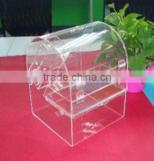 Fashional acrylic charity collection box