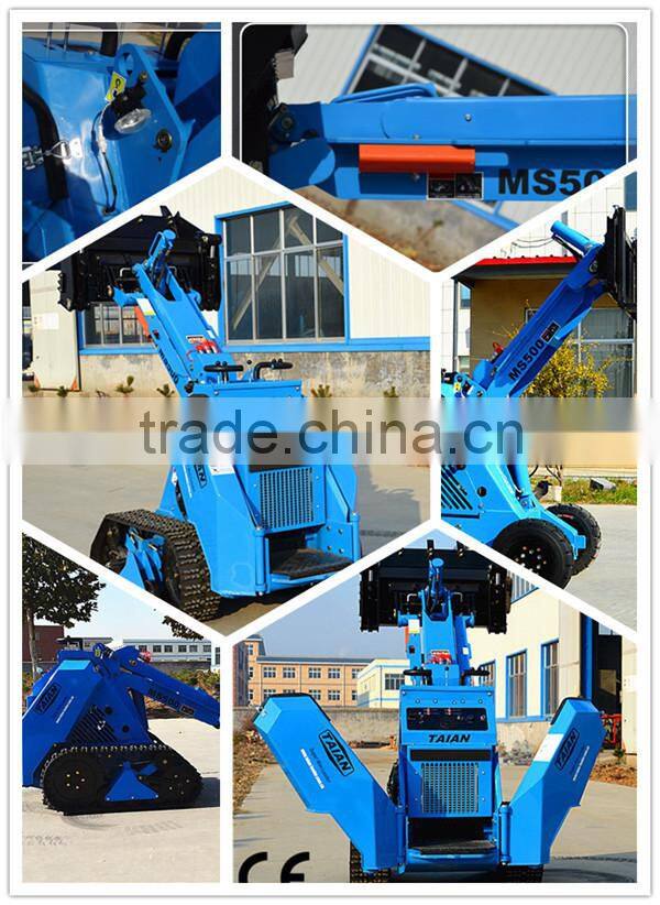 Small engine loader, CE mini loader with backhoe for sale