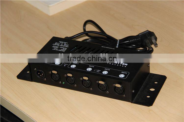High quality four channels DMX signal distributor signal Amplifier