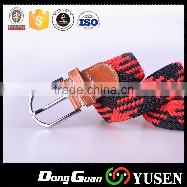 New Style Manufacturers Mens Braided Belts With Leather Trim