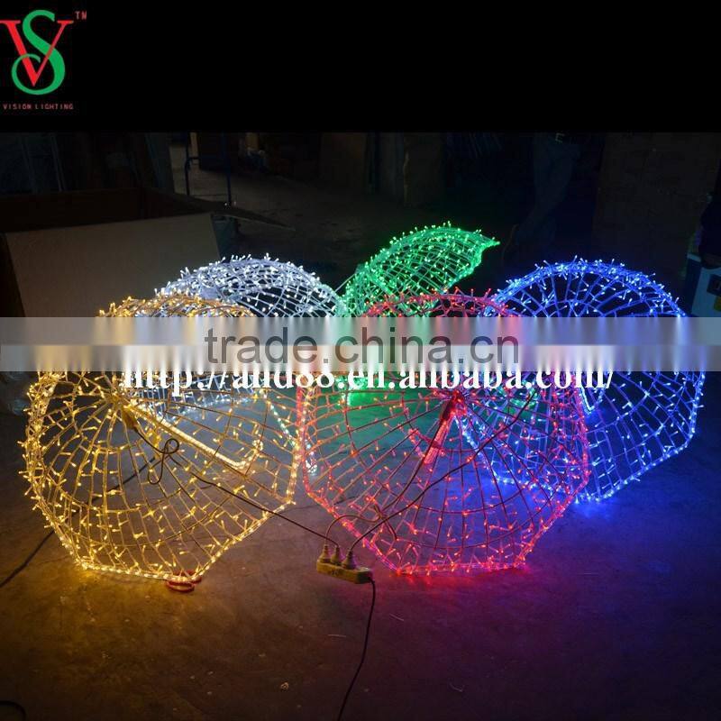 LED Decoration Motif Lights 3D Umbrella