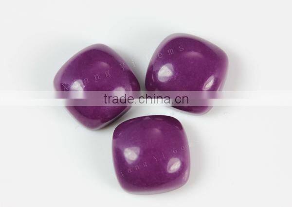 Purple turquoise beads wholesale, square cut synthetic turquoise gemstones buyers for party dresses