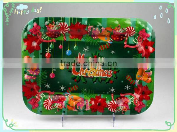 plastic christmas plate