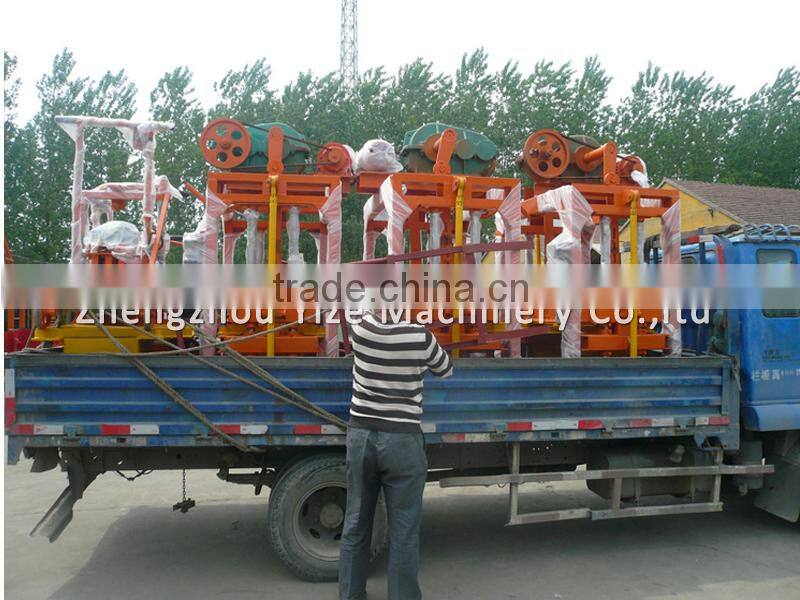 Manual hollow block maker concrete hollow block making machine price