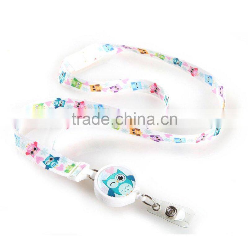 custom whistle lanyard for id card holder/fancy badge holder lanyard