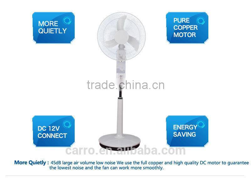 Carro Electrical 16inch 12v 15w solar fan light DC-12V16K4