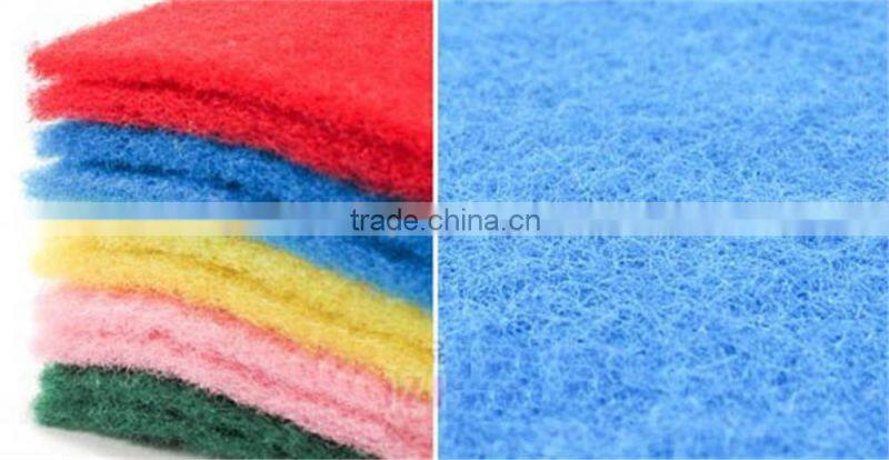 Non-scratch scouring pad,colorful nylon dish washing scouring pad
