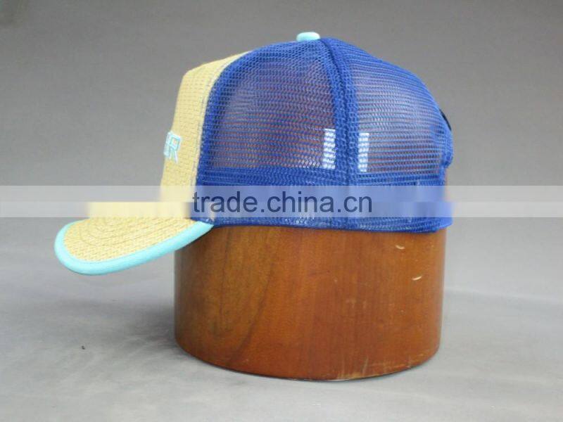 High quality custom 5 panel trucker cap with 3D embroidery