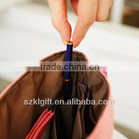Travel Toiletry Cosmetic Bag Sets, 2013 Shenzhen Insert Purse Cosmetic Storage Organizer Handbag