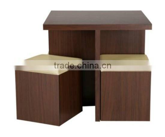 space-saving dining table and chair set