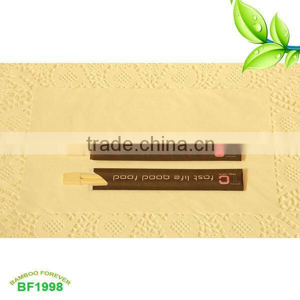 Semi-closed 21cm Paper wrapped Disposable Standard Bamboo Chopsticks