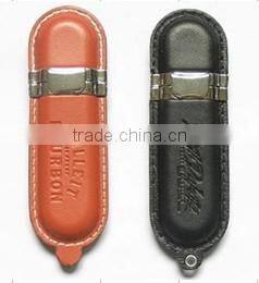 Christmas Style factory direct selling bare usb flash drive Brand Custom Leather Can be printed logo