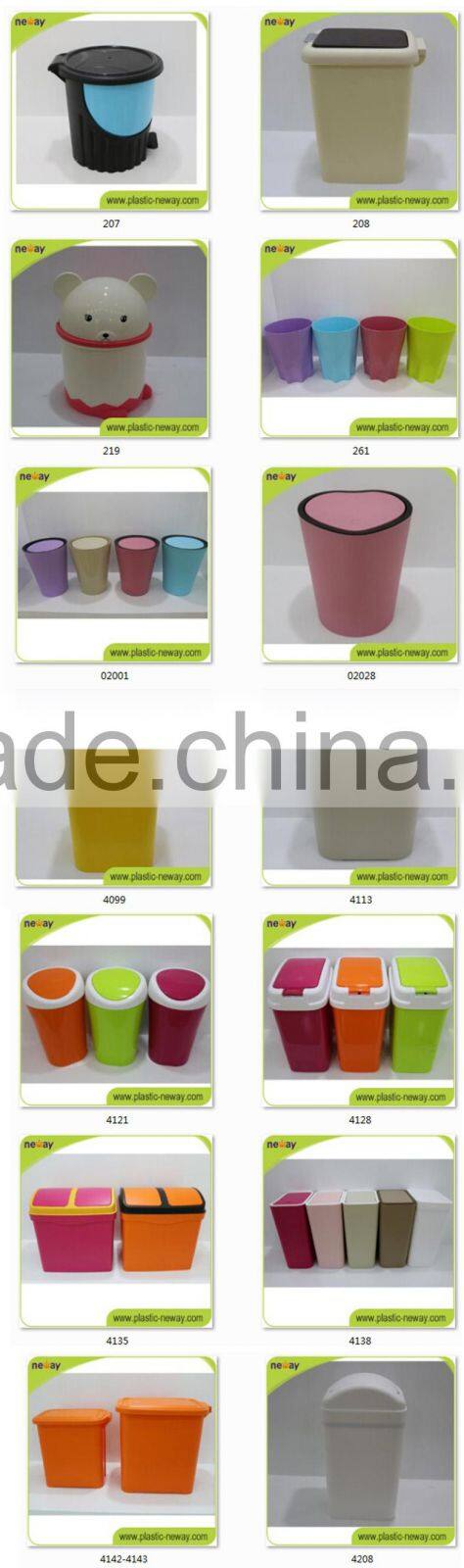 unique design colorful chrome plated lid trash can