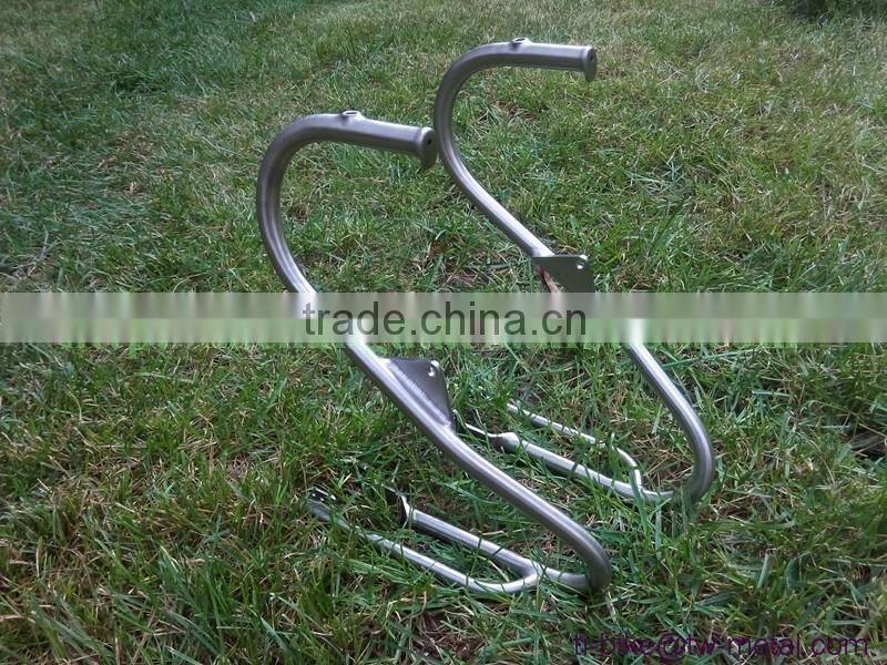 Customized titan bike front rack ti 25kg bicycle luggage carrier with sand blasting cheap titan bicycle front rack &bag holder