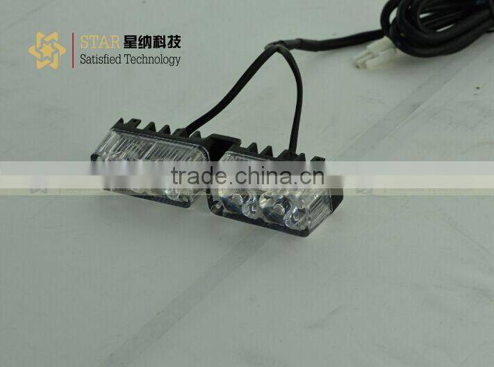 Factory price led bule strobe visor deck dash light grill motorcycle light XN-266-4