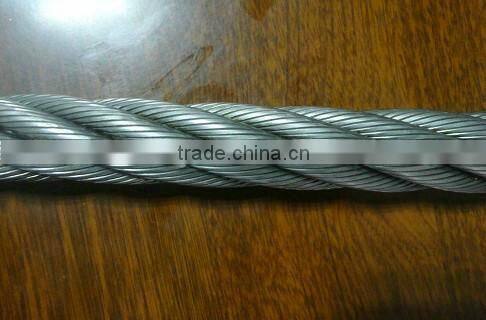 standard carbon brush stainless steel wire/16mm steel wire rope
