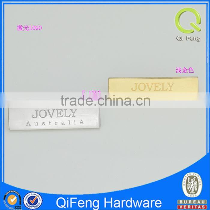 custom metal tag handbag accessories metal