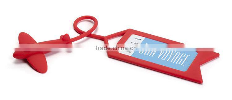 Creative Gift Plane Shaped Silicone Baggage Tag