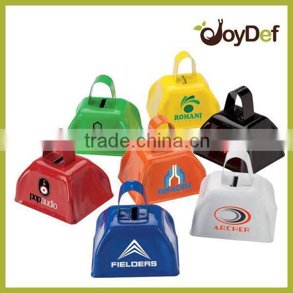 Promotion 4 inch cowbells metal cow bell wholesale cow bell custom brand printed Logo
