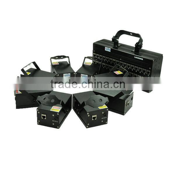 LN340 2400mW Blue 8-Head Mobile Fat-Beam Laser Net