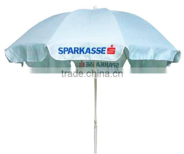 China custom logo umbrella printing standard size beach umbrella
