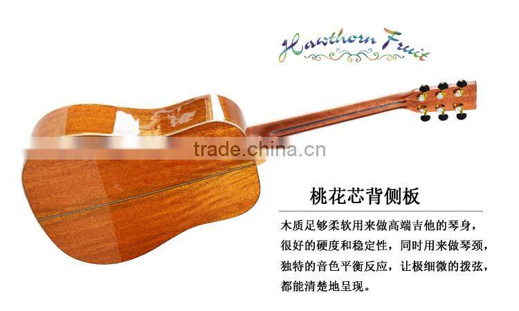Natural Wood china manufacture acoustic guitar 41'' professional instrument for sale (HF-720SS)