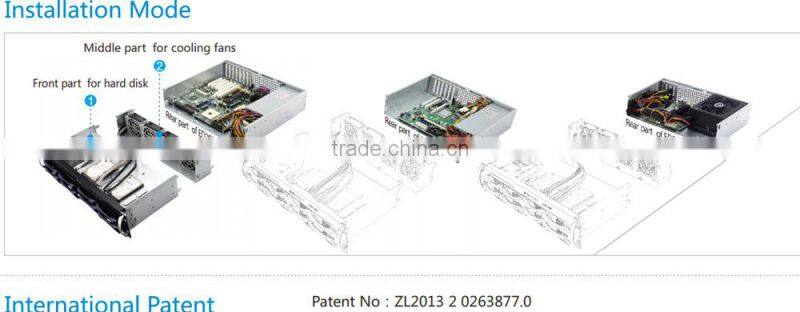 EDNSE 8 bays sevrer chassis for server hosting