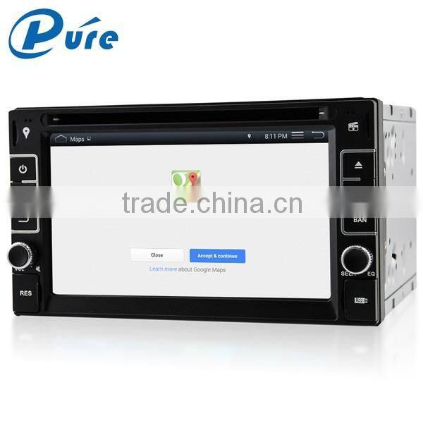 Universal Android4.4.4 OS 6.2 " 2 din car multimedia player with gps navigation system car dvd player