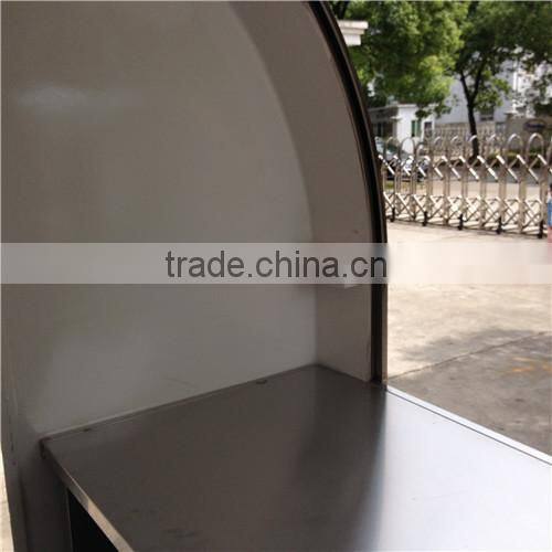 Factory Supply Mobile Ice Cream Cart, Customized Logo Street Fast Food Cart/ Fast Food Trailer
