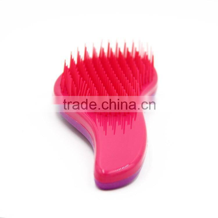 Cute plastic kids hair brush