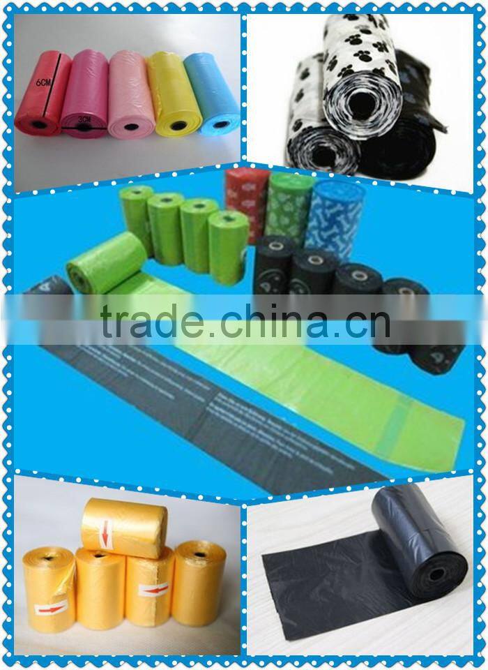 Black Color HDPE Plastic Garbage Bag on roll