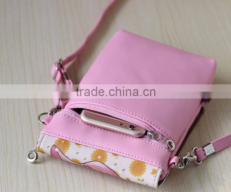 Smooth custom Leather mobile Phone Bag, High Quality mobile Phone Bag, Leather Purse Shoulder mobile phone Bag
